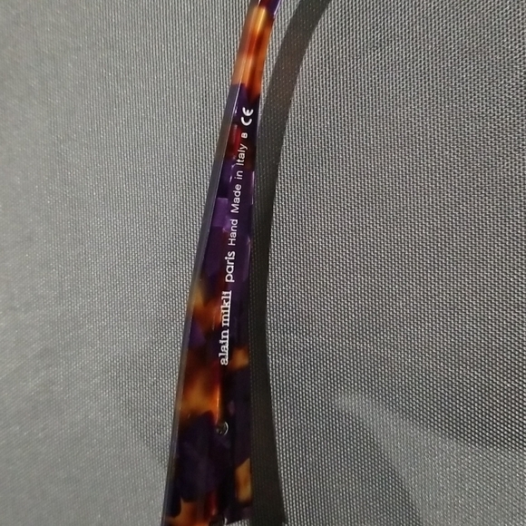 💕ALAIN MIKLI💕 Marmion Sunglasses Aviator Violet Spotted Tortoise Brown Lenses - Picture 14 of 16